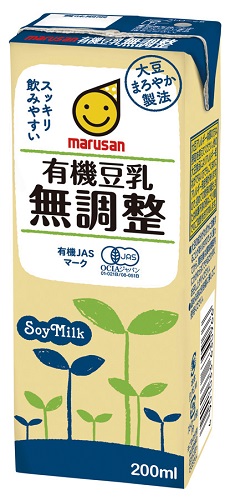 有機豆乳　無調整　200ml