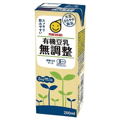 有機豆乳　無調整　200ml